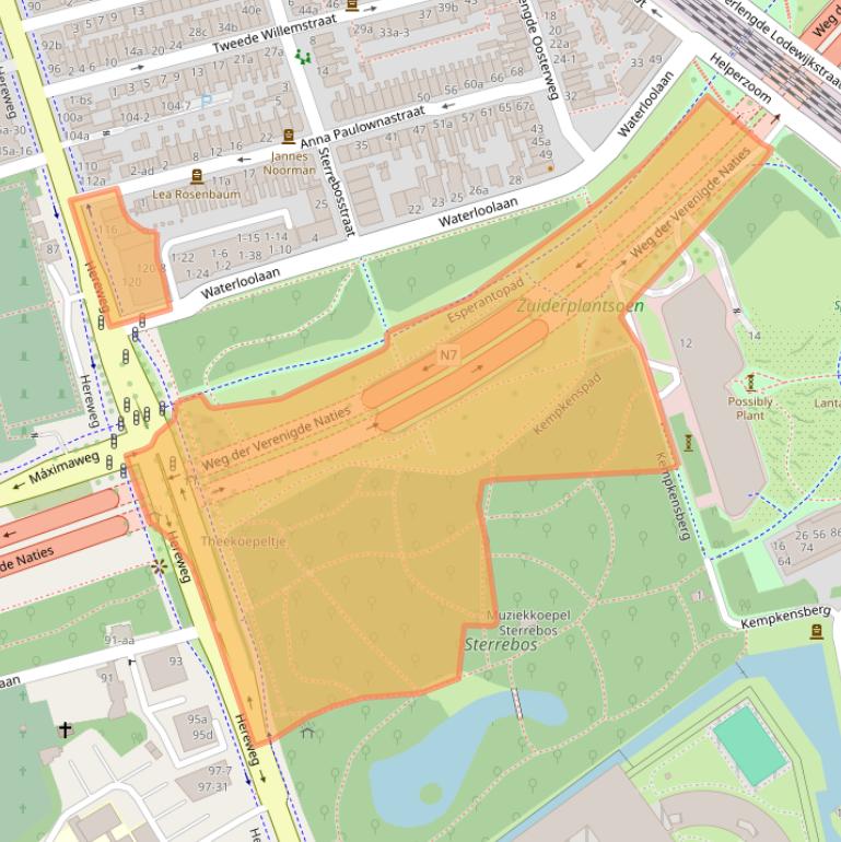 Kaart van postcodegebied 9725AK.
