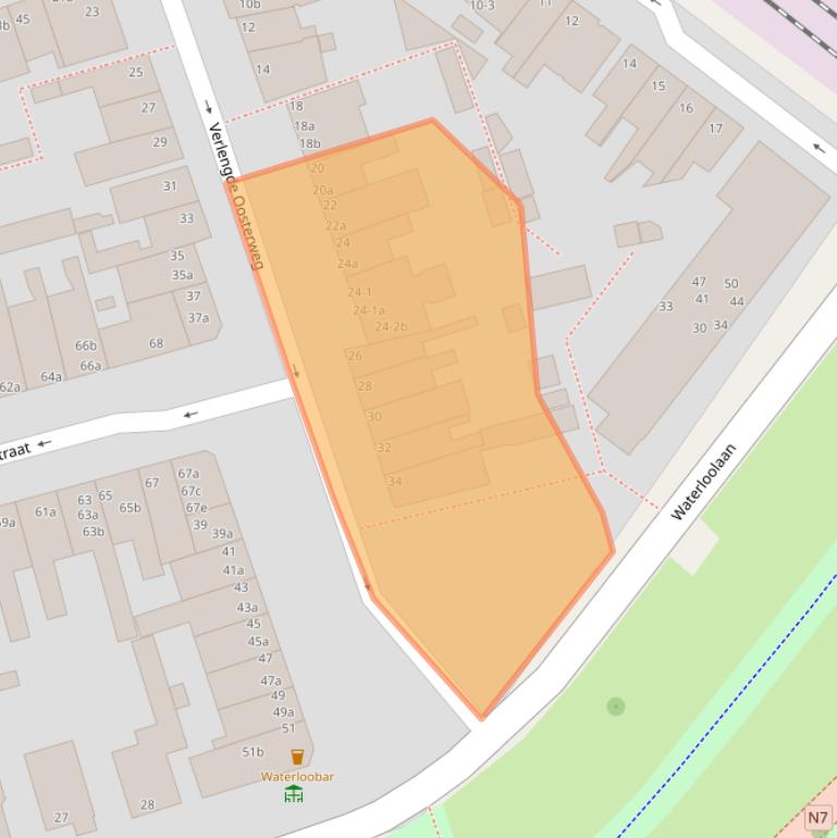 Kaart van postcodegebied 9725BD.