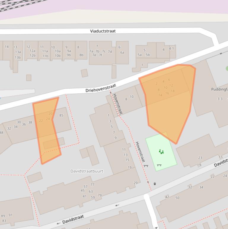 Kaart van postcodegebied 9725BK.