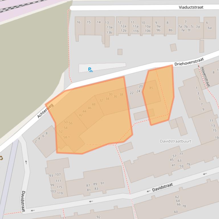 Kaart van postcodegebied 9725BL.