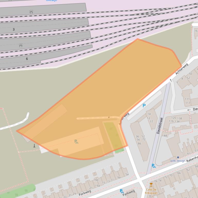 Kaart van postcodegebied 9725BM.