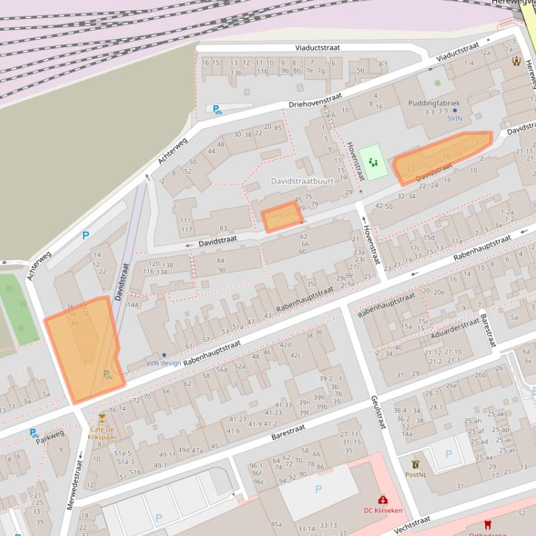 Kaart van postcodegebied 9725BP.