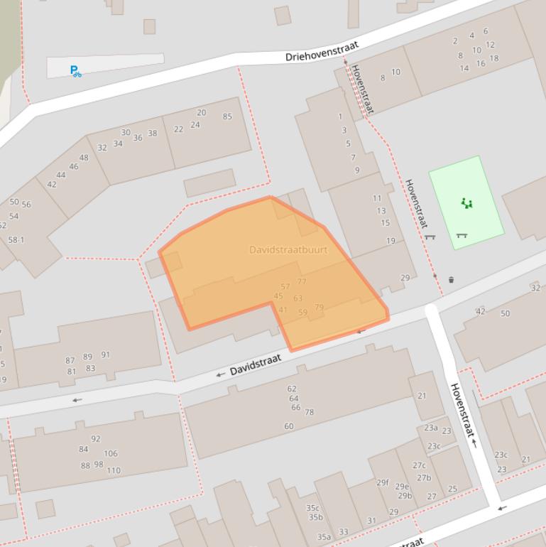 Kaart van postcodegebied 9725BR.