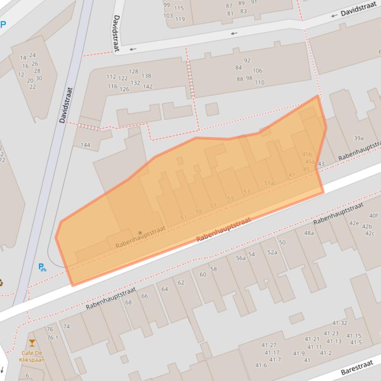 Kaart van postcodegebied 9725CC.