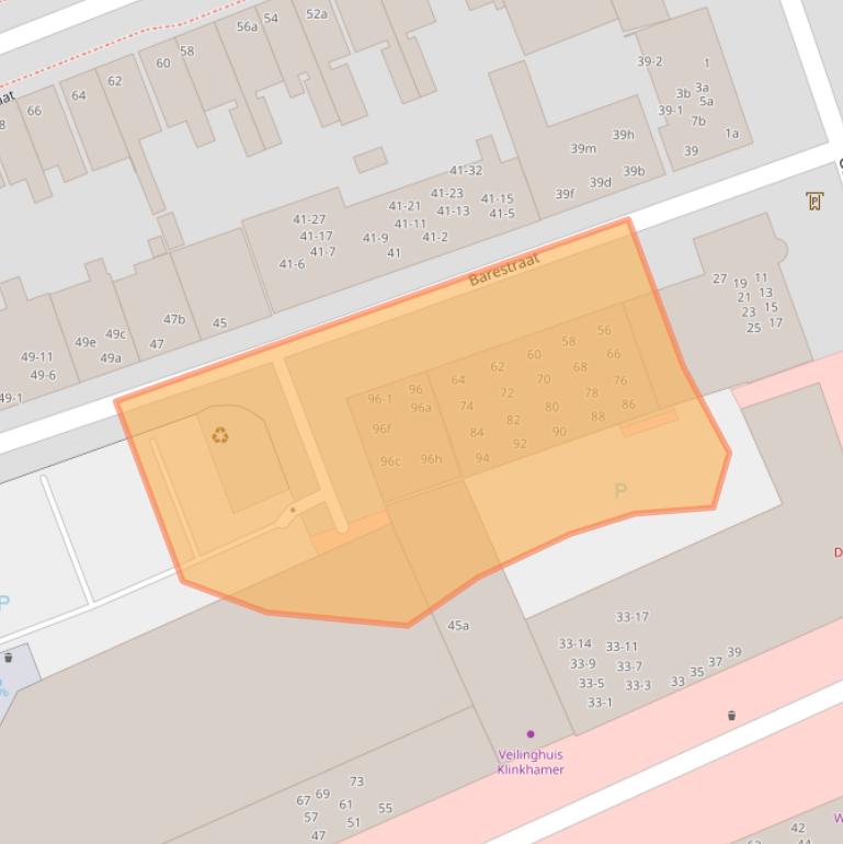 Kaart van postcodegebied 9725CR.