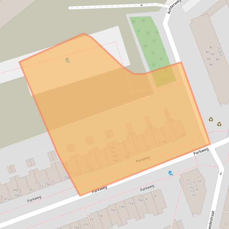 Kaart van postcodegebied 9725EA.