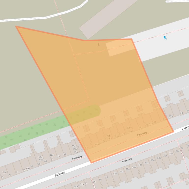 Kaart van postcodegebied 9725EB.