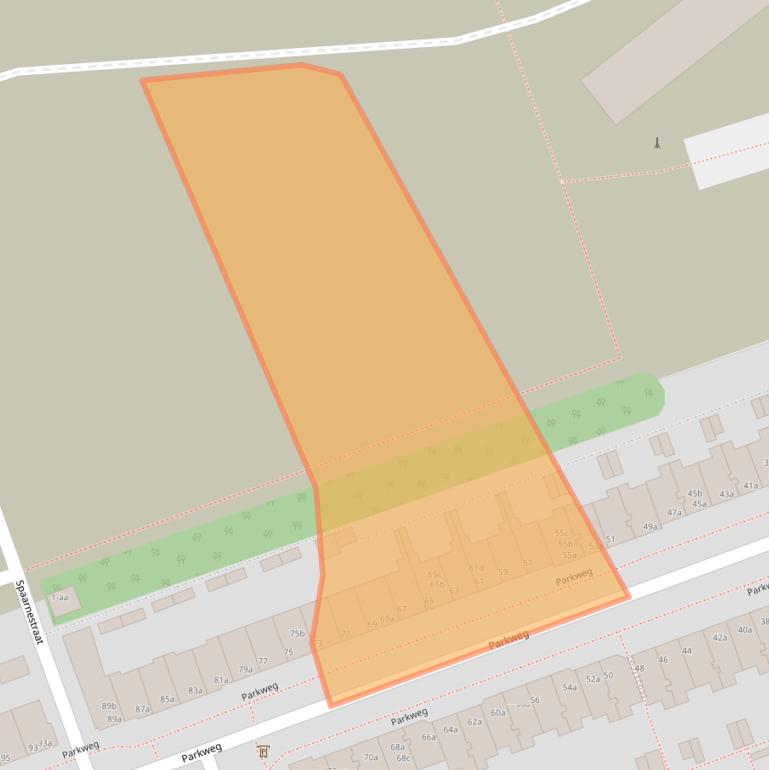 Kaart van postcodegebied 9725EC.