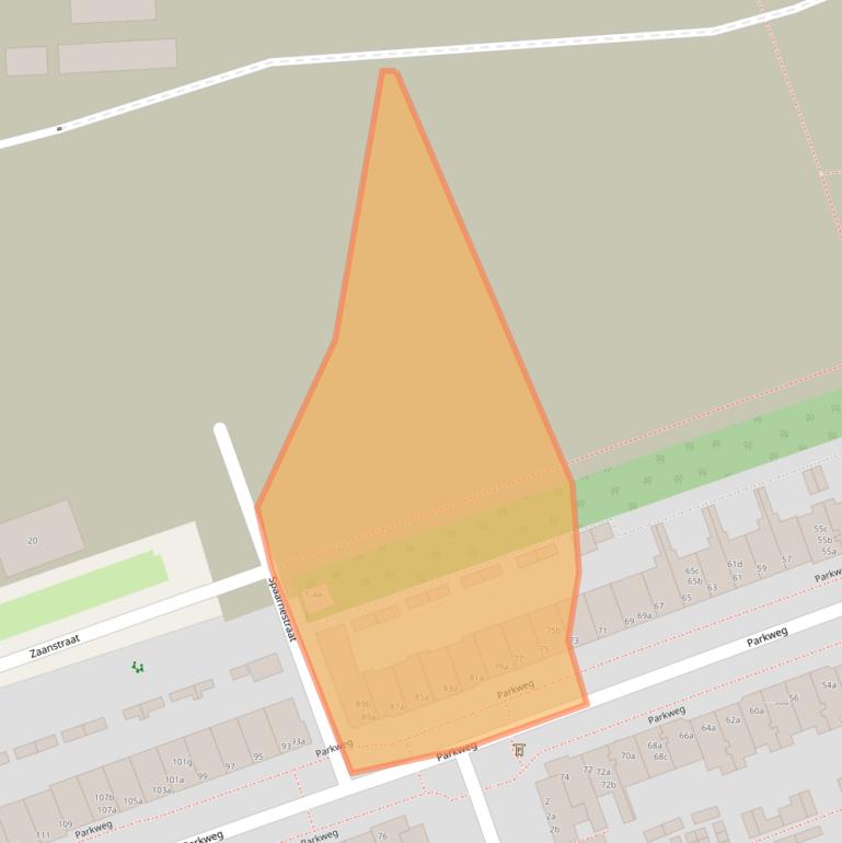 Kaart van postcodegebied 9725ED.