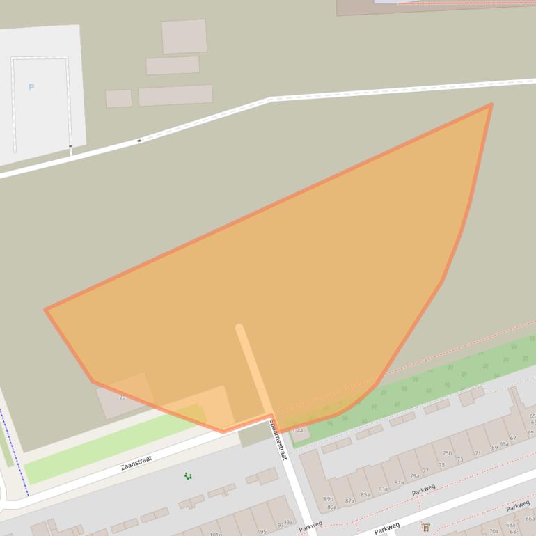 Kaart van postcodegebied 9725EN.