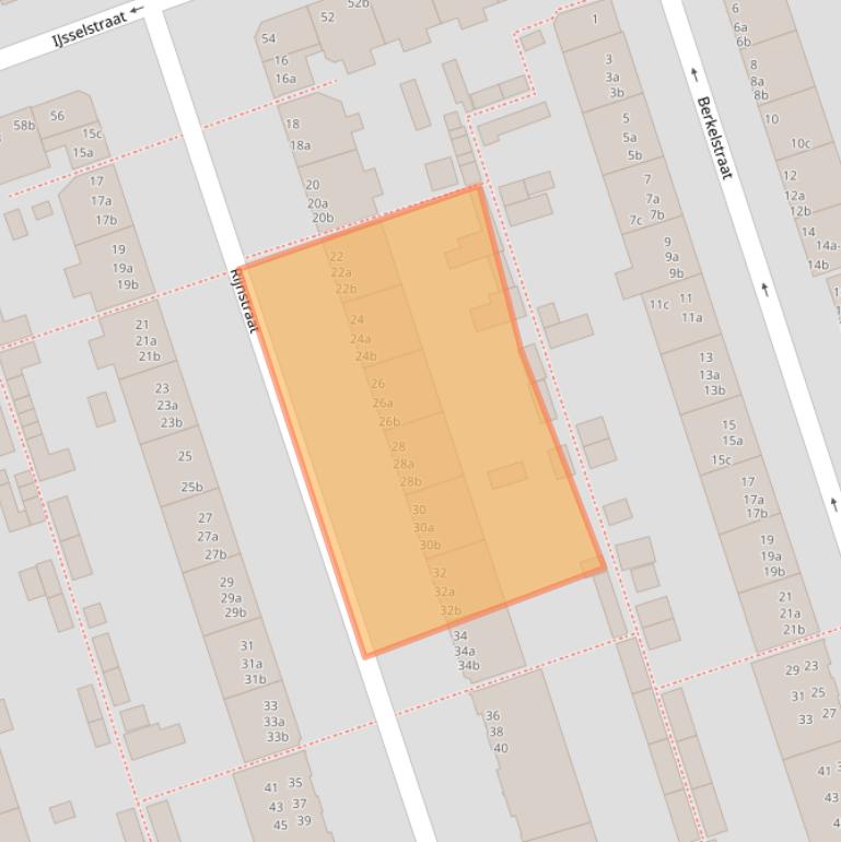 Kaart van postcodegebied 9725EV.