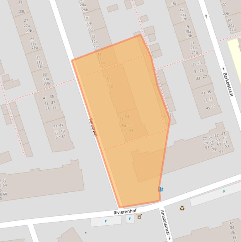 Kaart van postcodegebied 9725EW.