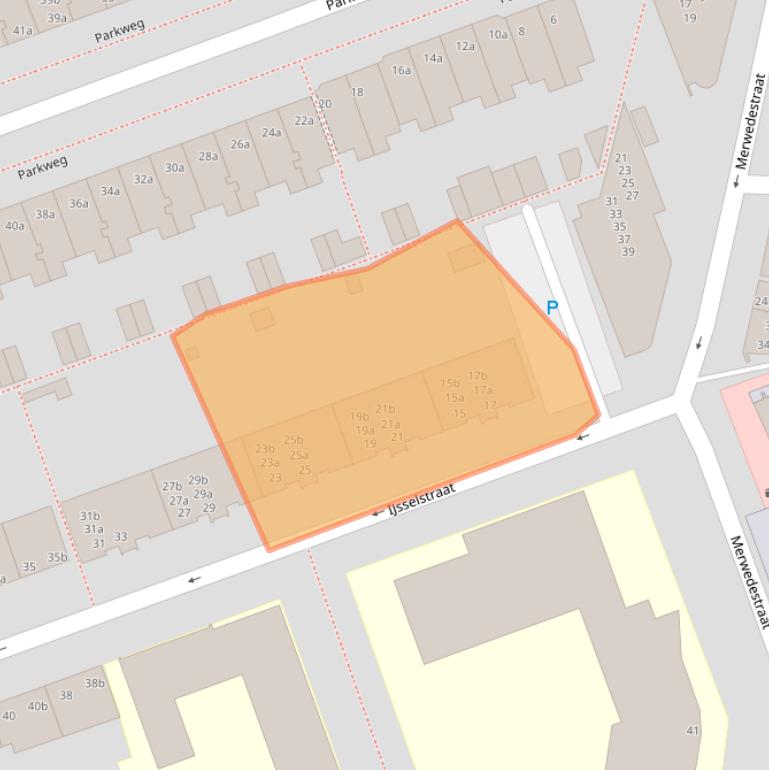 Kaart van postcodegebied 9725GA.