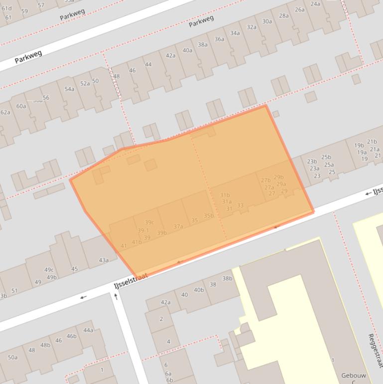 Kaart van postcodegebied 9725GB.