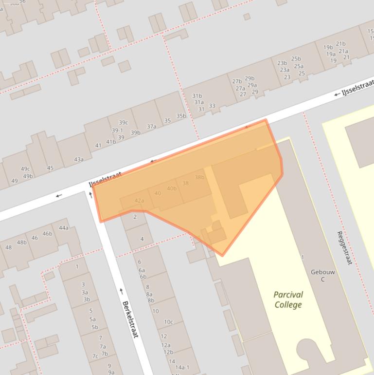 Kaart van postcodegebied 9725GG.