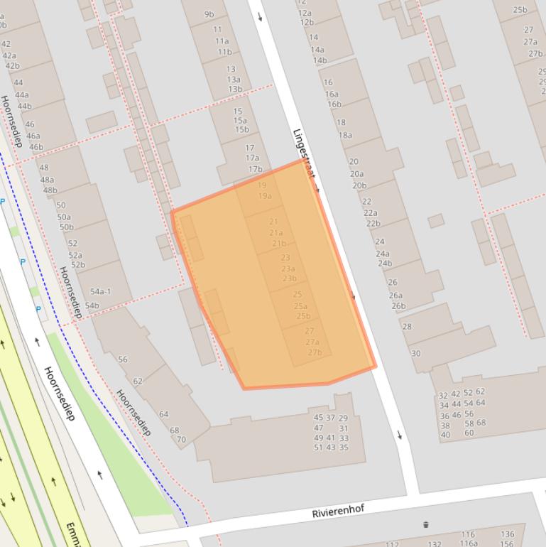 Kaart van postcodegebied 9725GM.