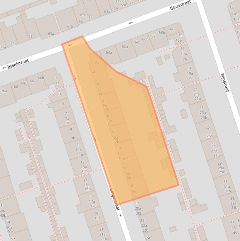 Kaart van postcodegebied 9725GP.