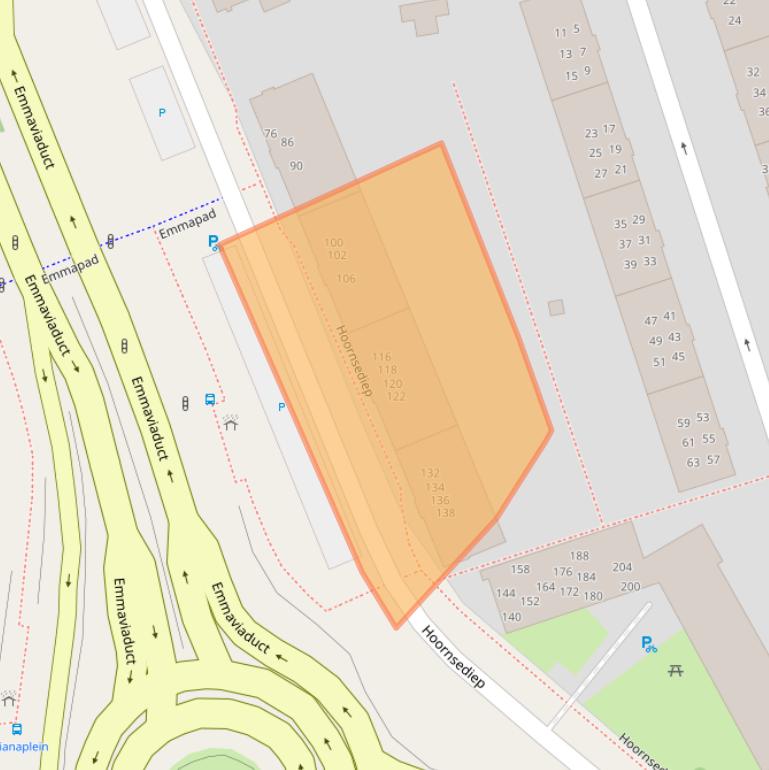 Kaart van postcodegebied 9725HN.