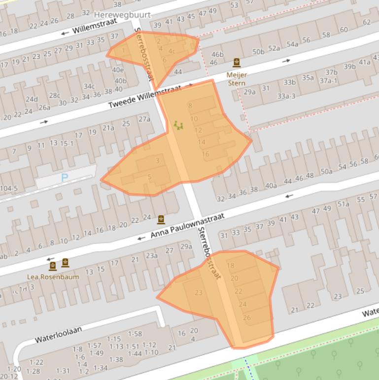 Kaart van postcodegebied 9725JN.