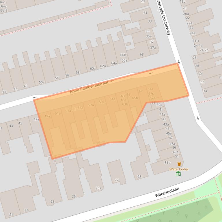 Kaart van postcodegebied 9725JS.