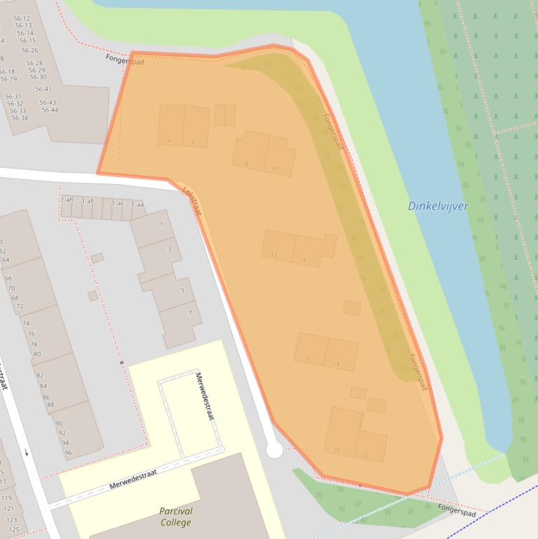 Kaart van postcodegebied 9725KM.