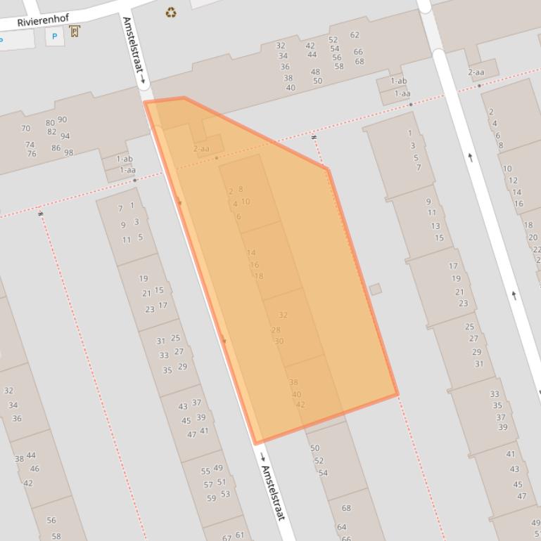 Kaart van postcodegebied 9725KW.