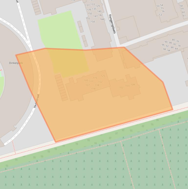 Kaart van postcodegebied 9725LE.