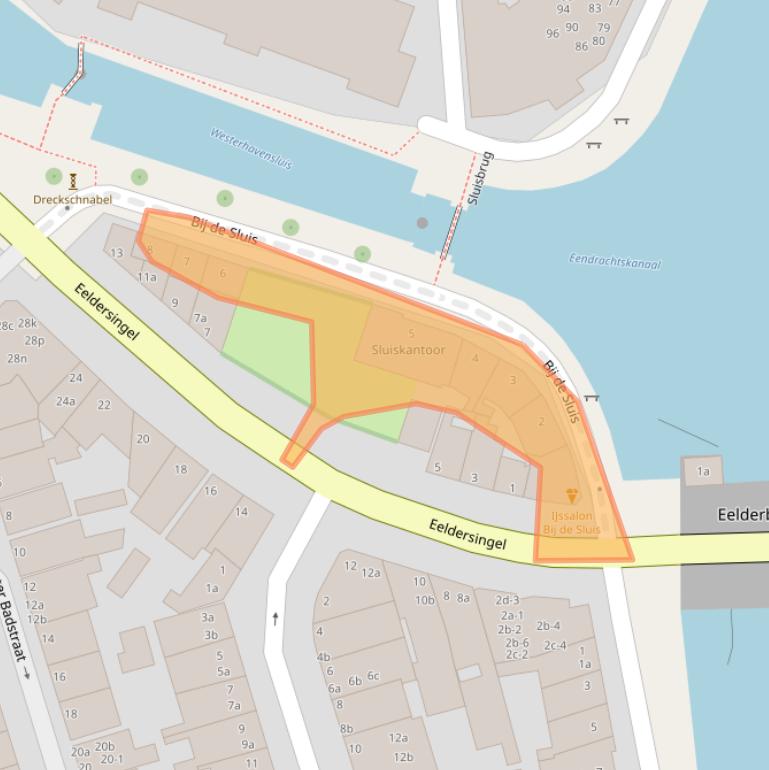 Kaart van postcodegebied 9726AN.