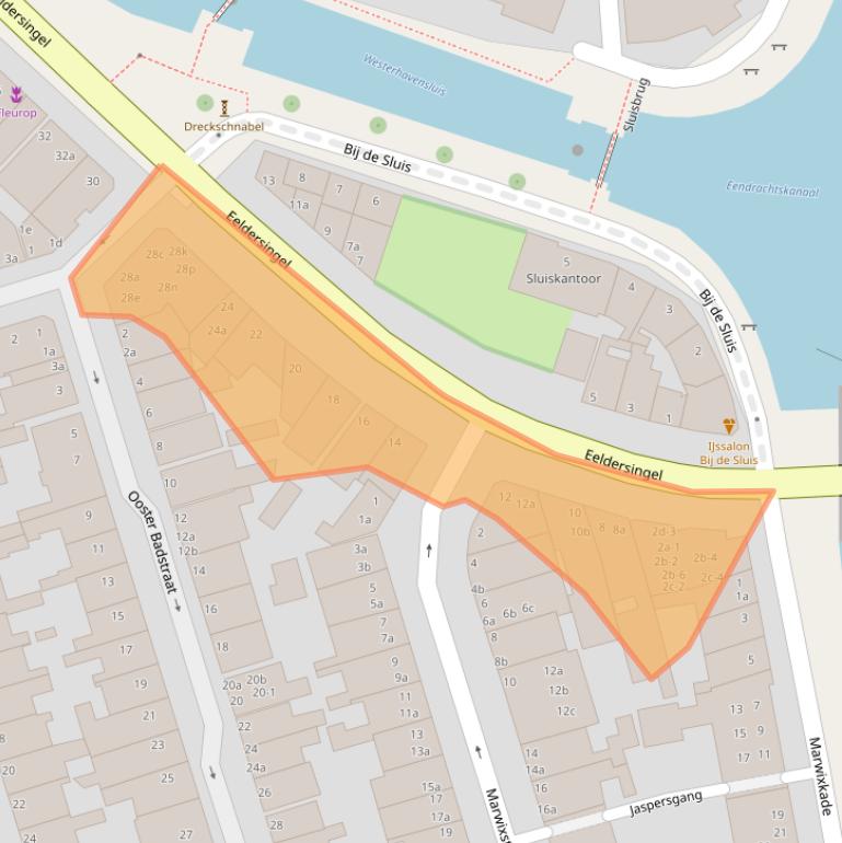 Kaart van postcodegebied 9726AR.