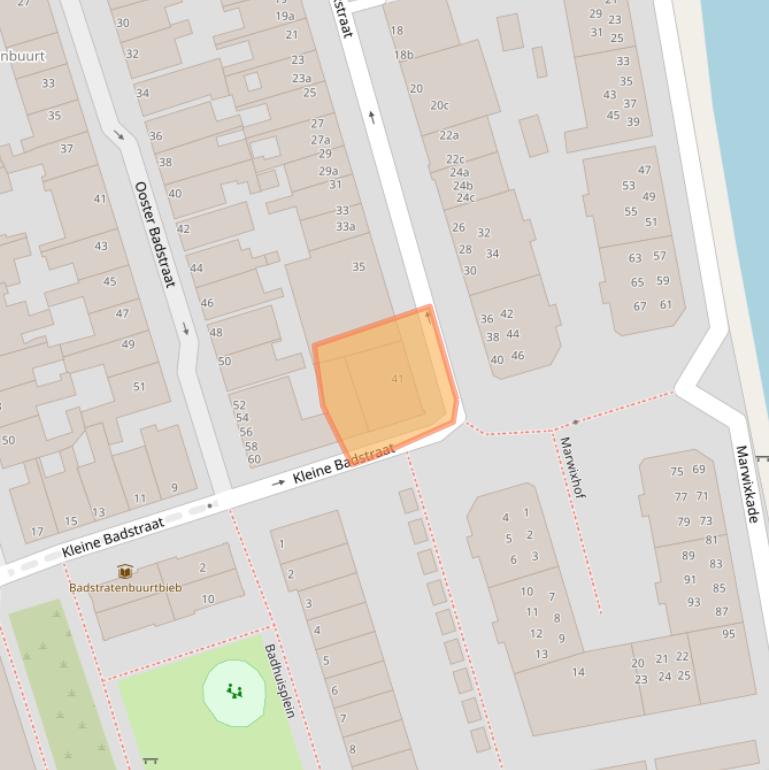 Kaart van postcodegebied 9726CC.