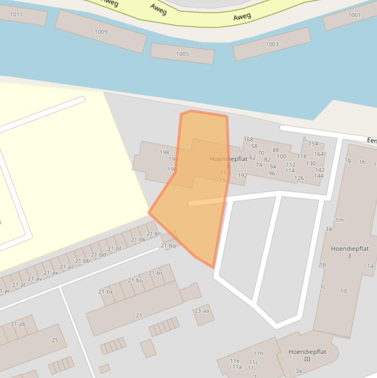 Kaart van postcodegebied 9726DC.