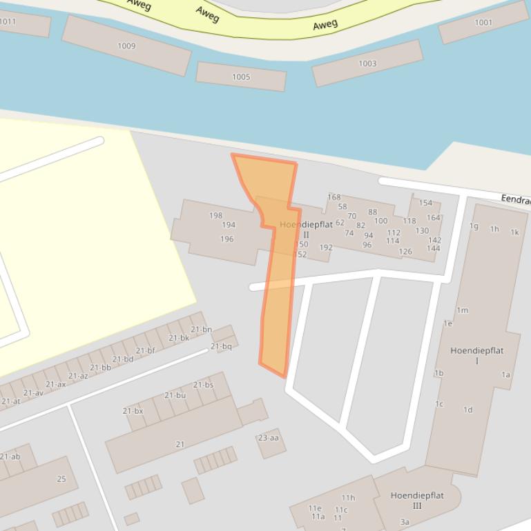 Kaart van postcodegebied 9726DE.