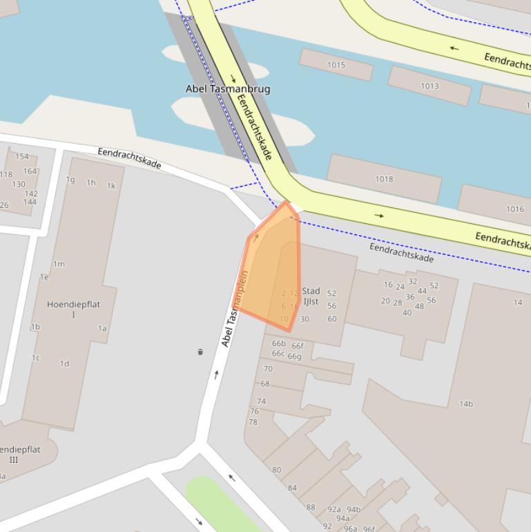 Kaart van postcodegebied 9726EM.