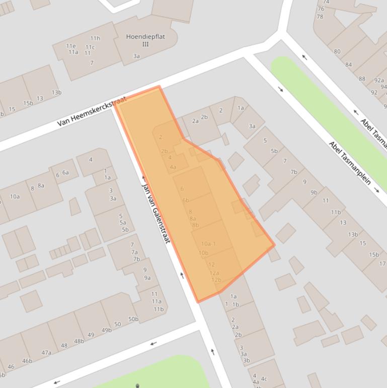 Kaart van postcodegebied 9726HM.