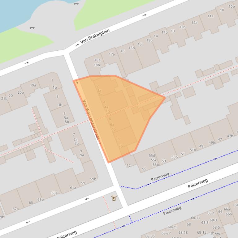 Kaart van postcodegebied 9726HP.