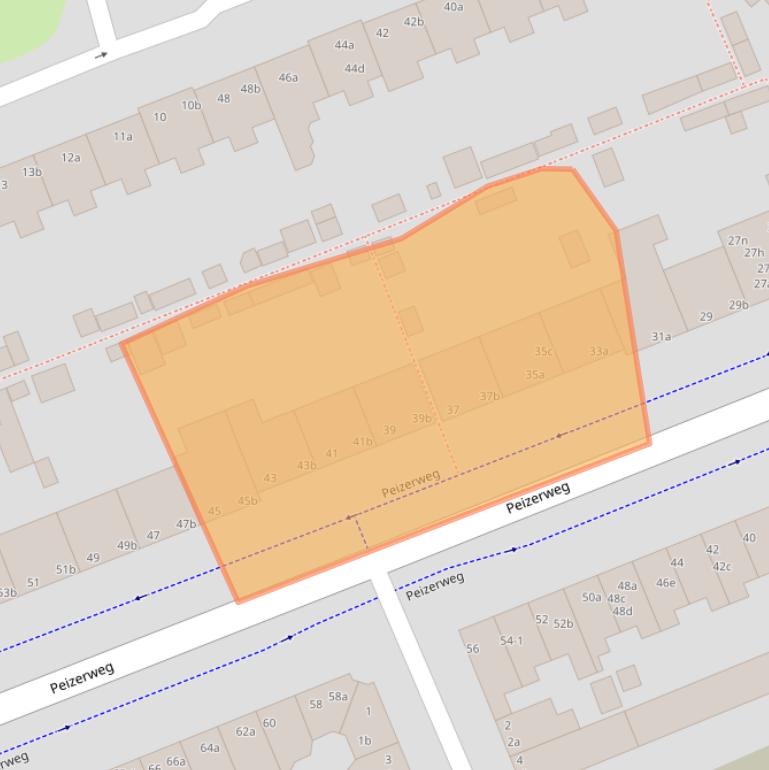 Kaart van postcodegebied 9726JC.
