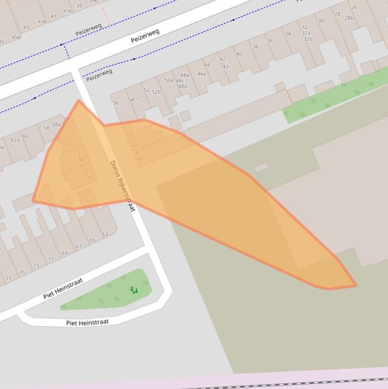 Kaart van postcodegebied 9726JP.