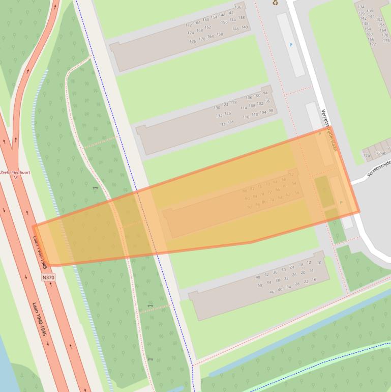 Kaart van postcodegebied 9727CG.