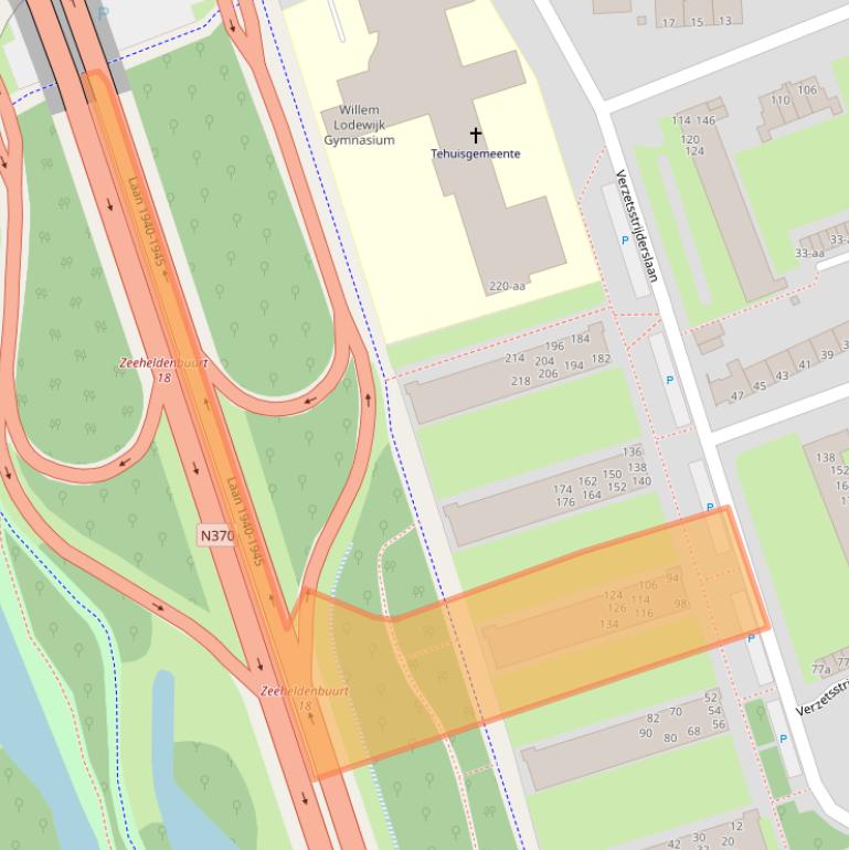 Kaart van postcodegebied 9727CH.