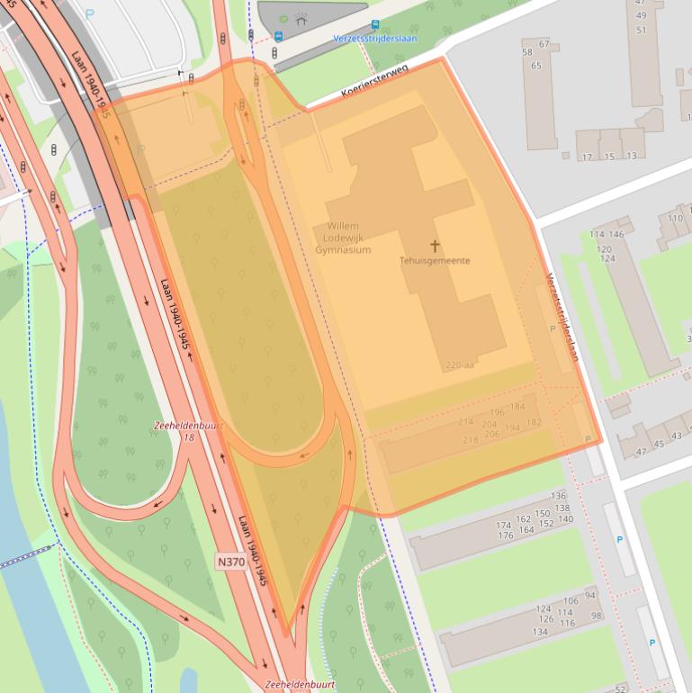 Kaart van postcodegebied 9727CK.