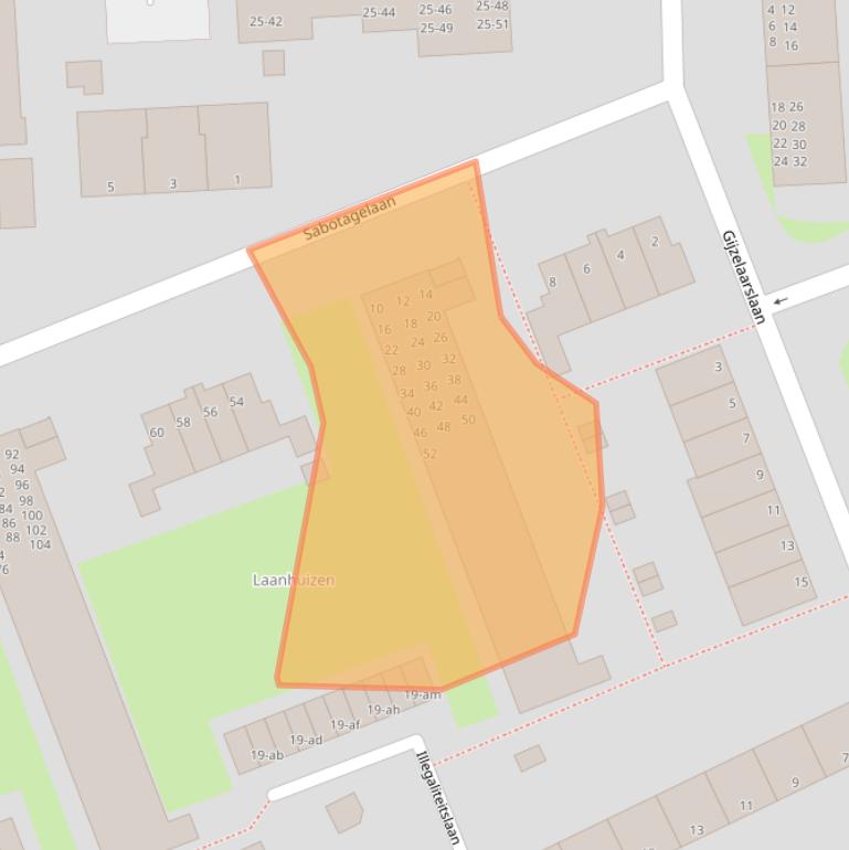 Kaart van postcodegebied 9727CN.