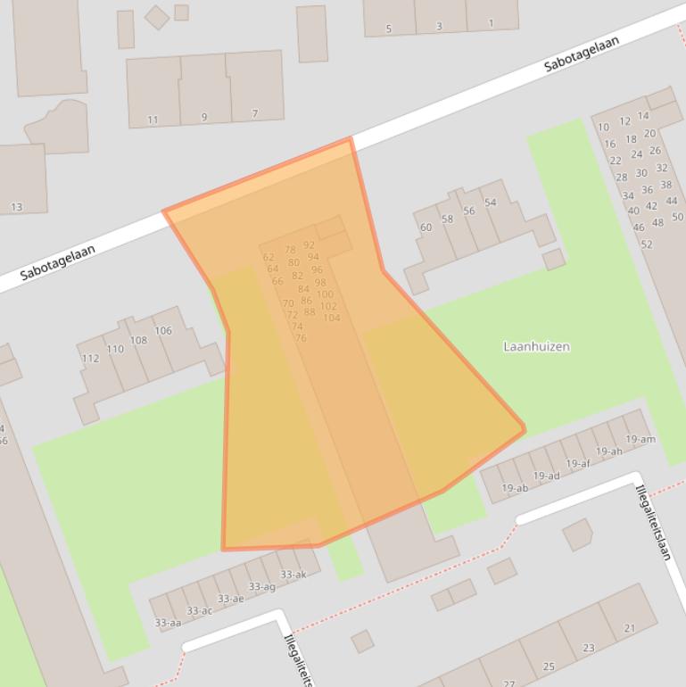 Kaart van postcodegebied 9727CR.