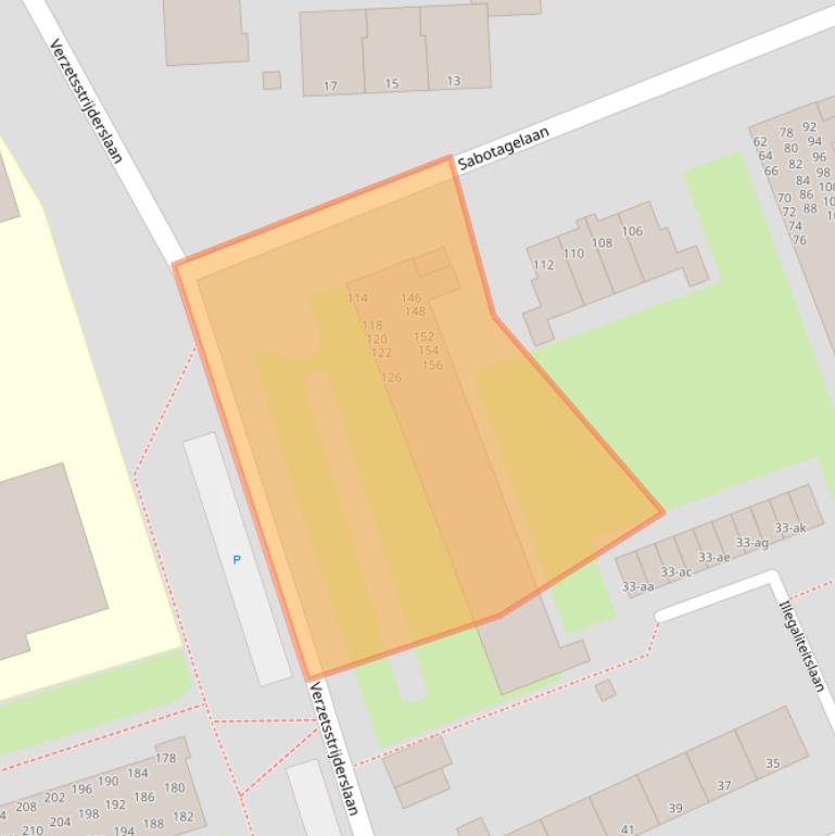 Kaart van postcodegebied 9727CT.