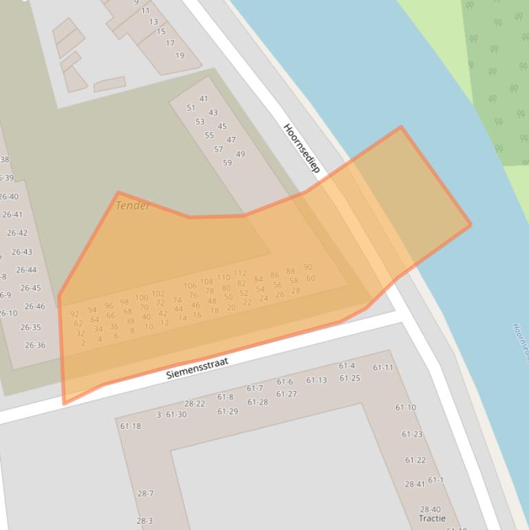 Kaart van postcodegebied 9727GB.