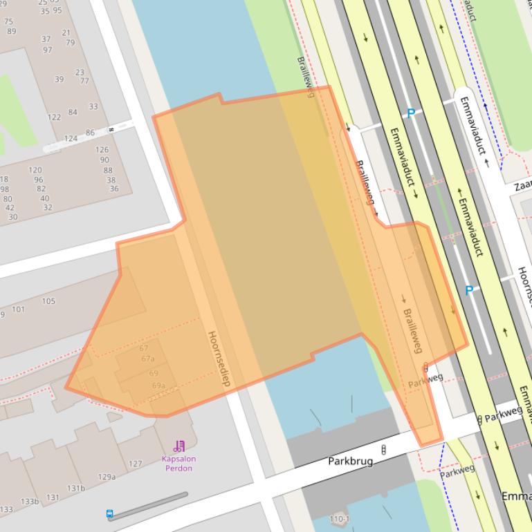 Kaart van postcodegebied 9727GD.