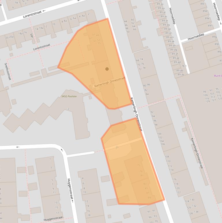 Kaart van postcodegebied 9727HG.
