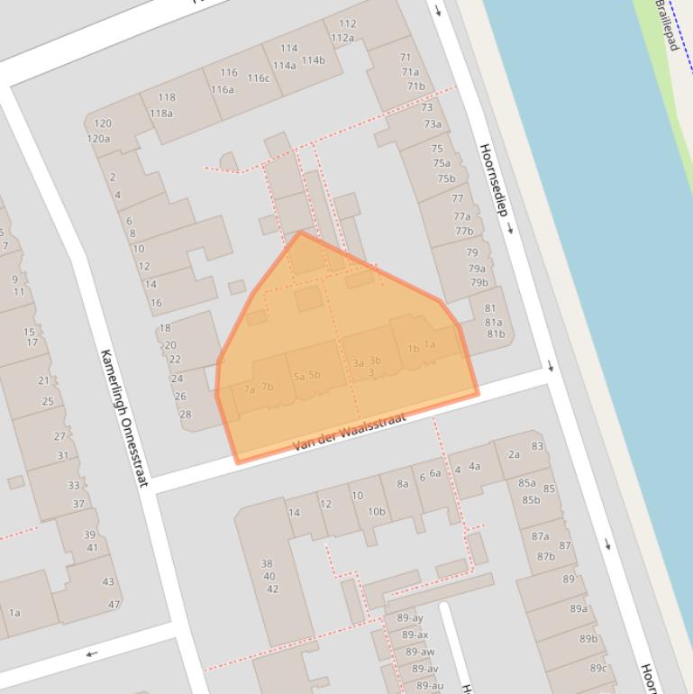 Kaart van postcodegebied 9727HT.