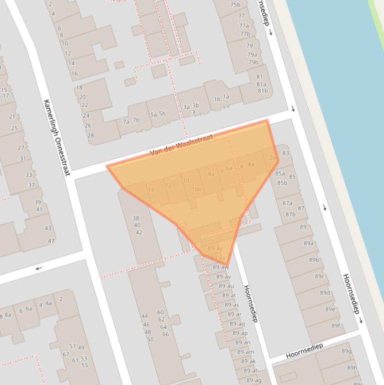 Kaart van postcodegebied 9727HV.