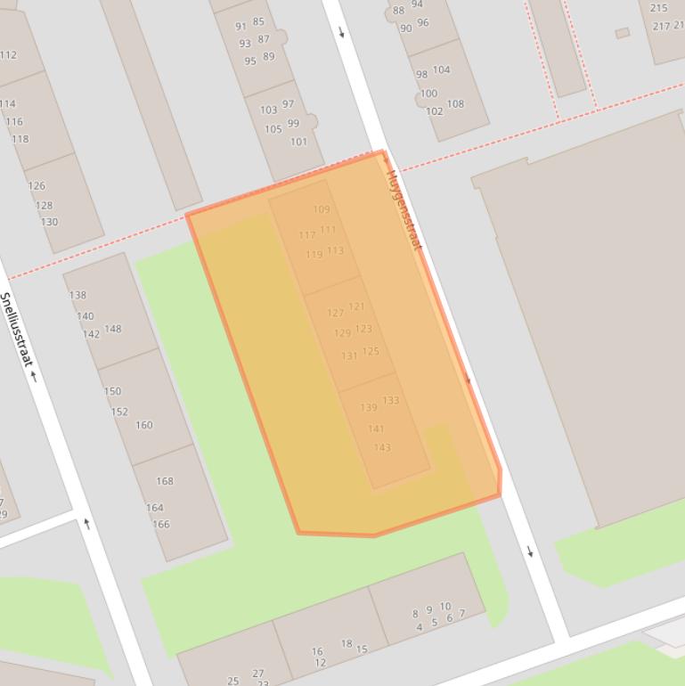 Kaart van postcodegebied 9727JC.