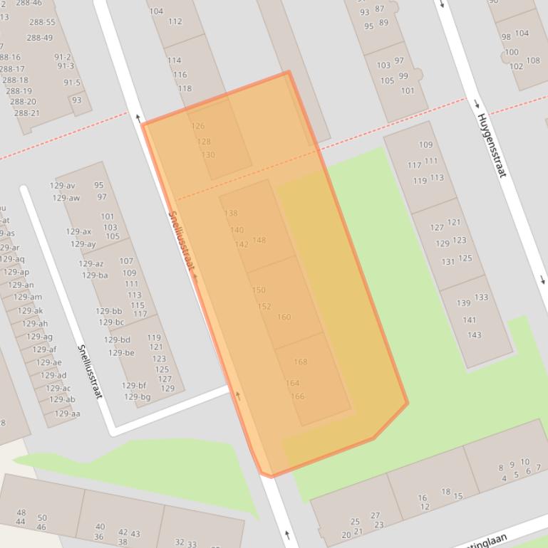 Kaart van postcodegebied 9727JS.